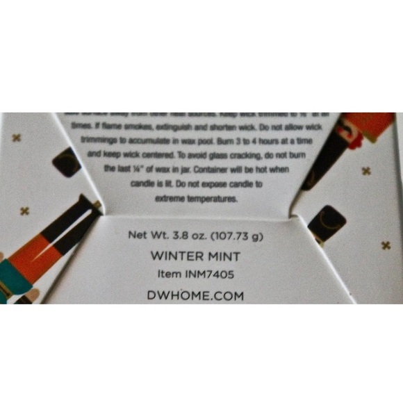 DW HOME CANDLE WINTER MINT RICH SCENTED CHRISTMAS NEW - Picture 5 of 5